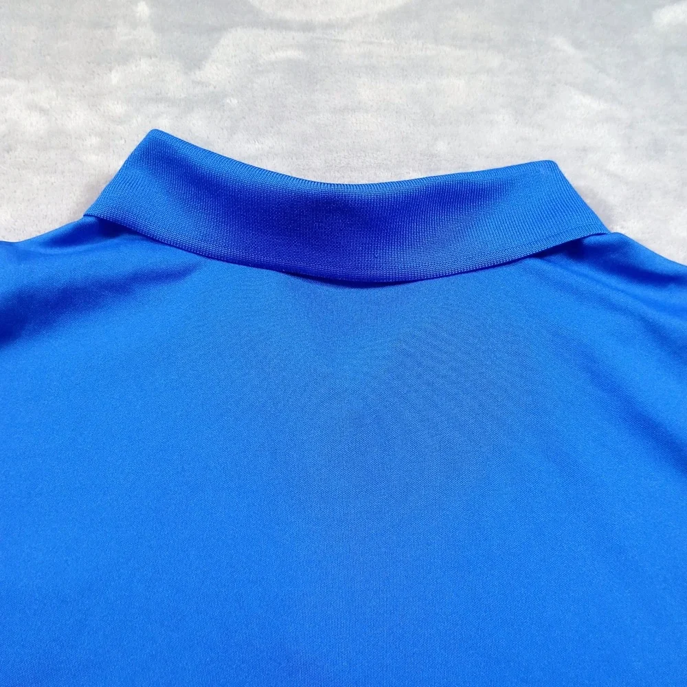 Nike Mens Golf Dri-FIT Polo Blue XL Standard Fit Embroidered Crest